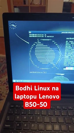 Bodhi Linux na laptopu Lenovo B50-50 #shorts #linux