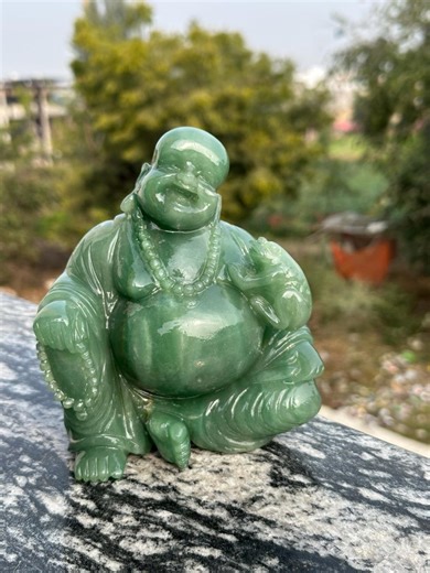 Australian Jade Laughing Buddha Carving With Frog in Lap | Prosperity Crystal Home Decor | Jade Crystal Carving | Heart Chakra Crystal - Etsy