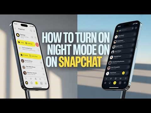 How to Turn On Night Mode on Snapchat (Dark Mode Guide)