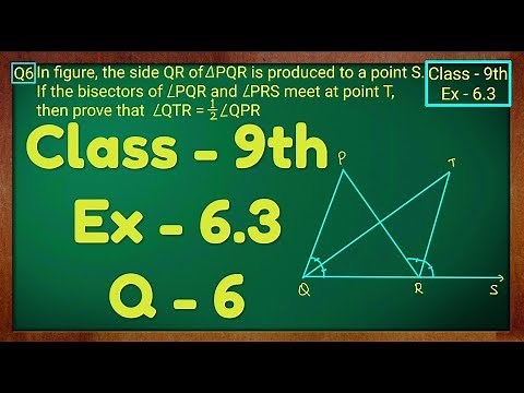 Class - 9th, Ex - 6.3, Q 6 (Lines and Angles) Maths NCERT CBSE
