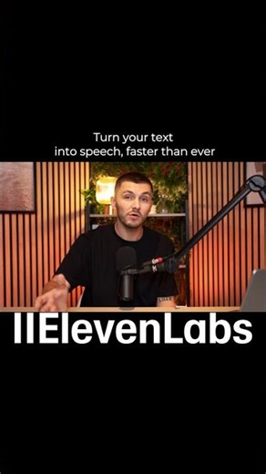 Turn your text into speech, faster than ever‪@elevenlabsio‬