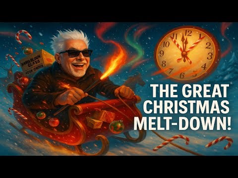 LIVE Glassblowing – The Great Christmas MELT-DOWN at 4000° (PART 2)