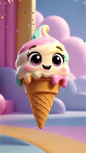 Cute Ice Cream Dance 🍦✨ | Funny 3D Ice Cream Animation. #shortvideo #icecream