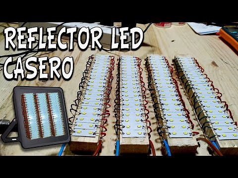 COMO FABRICAR UN REFLECTOR LED SUPER POTENTE GRATIS Parte 1