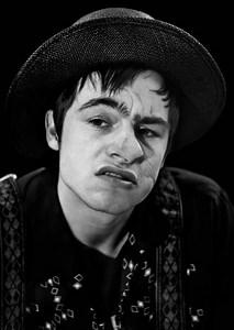 Fashion Photographs with Faces Pressed Against Glass