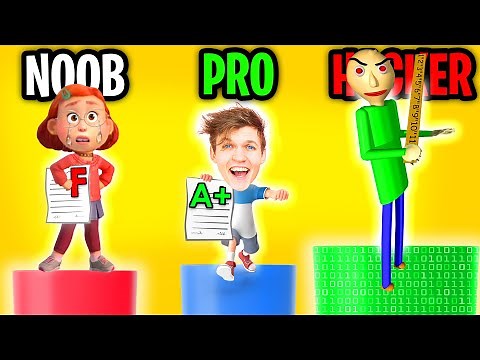 NOOB vs PRO vs HACKER In TEACHER SIMULATOR!? (ALL LEVELS!)