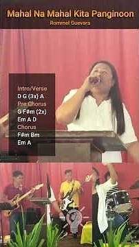 Mahal Na Mahal Kita Panginoon - Rommel with Lyrics, Guitar Chords and Live Performance (Key of D)