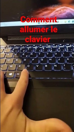 comment allumer le clavier d'un ordinateur portable. #shorts #pratiques #clavier #style