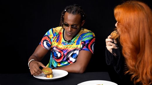 Trying Indonesian breakfast and traditional snacks