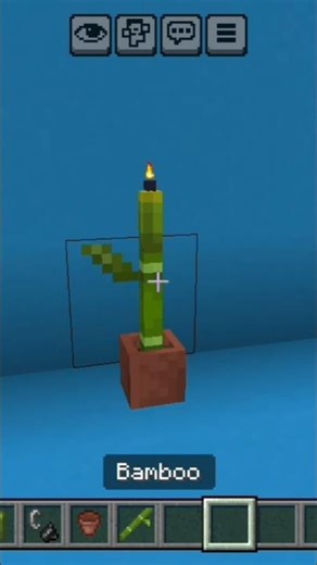 Minecraft bamboo candle #minecraft #video #shorts