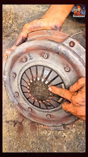 Releasing Clutch Plate Spring: Diesel Engine Maintenance🔧🛠️. #clutch #mechanics #mechanic #mechaniclife #automotive #automobile #workshop #engineering #fyp #trending #diy #reelsviralシ | Engineering works