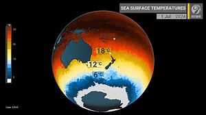 195K views · 712 reactions | Seven months of sea surface temperatures...