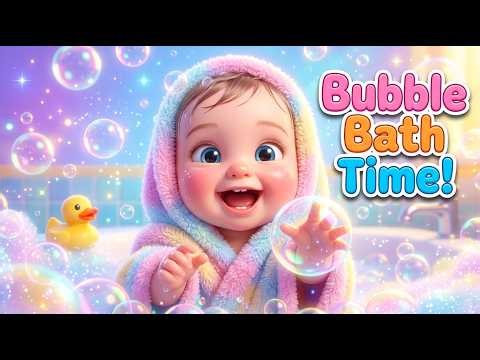 Bubble Bath Time Song 🛁 | Fun Baby Bath Routine Song with Bubbles & Rubber Ducky 🐤 | Kids Songs