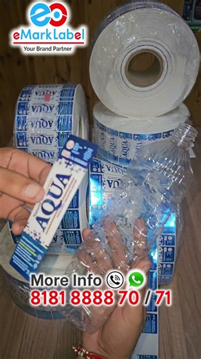 Water Bottle Label Sticker Printing || Water Business #water #businessideas