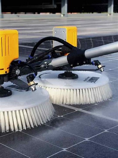 X43 XYT Electric Cleaning Brush Double Heads Brushes Telescopic Pole Water Cleaning Soft Brush for Solar Panels Cleaning