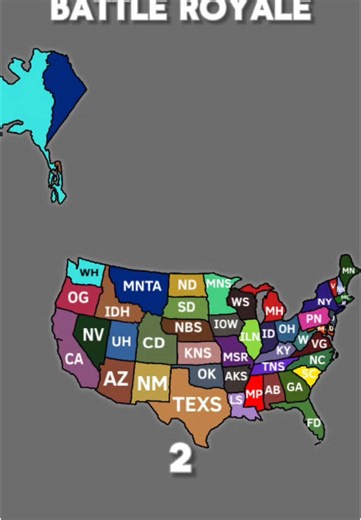 US States Battle Royale | 2 #fyp #foryoupage #geography #usa #america