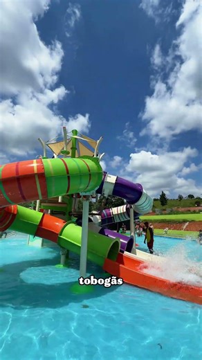 Water park with unlimited food, soft drinks, and juice.