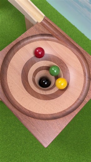 Marble Run Race ASMR Marbles falling in a vortex #60 Slow Motion Large colorful marbles