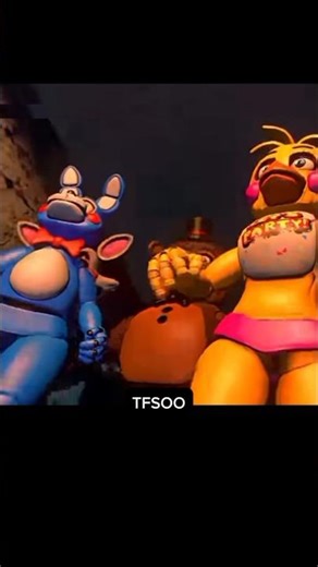 springtrap vs toy ANIMATIRONİC animation cr @bluffyx_edits #fnaf #edit #springtrap #horror #sky