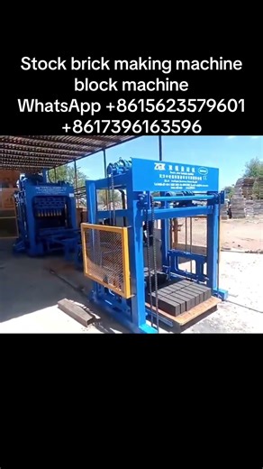 Stock brick making machine block machine hollow block maker maxi brick machine #blockmachine #brick