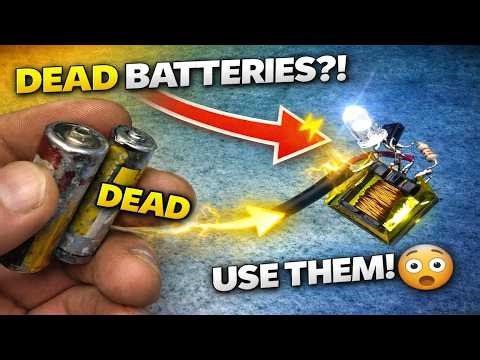 Dead Battery Hack 🔋 Light an LED with ‘Empty’ Batteries!