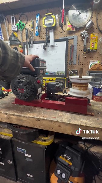 Homemade Capstan Assembly with Predator 212 Engine