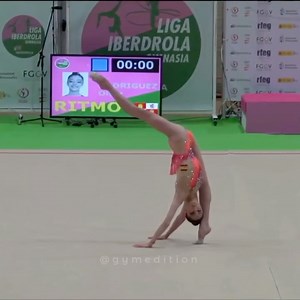 Amazing Flexibility of Olatz Rodriguez from Spain 🧡👑 • • • • • • • #rhythmicgymnastics #amazing #insane #shocked #rg #rhythmic #gymnastics #fyp #foryoupage #foryou #viral #flexible | Gymedition