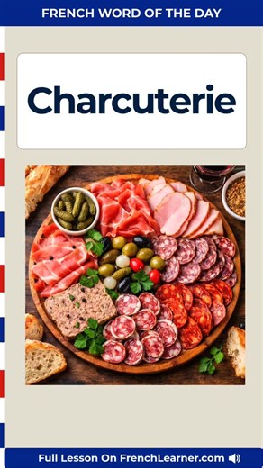FrenchLearner on Instagram: "Charcuterie pronunciation and meaning | FrenchLearner ⚠️ Most people mispronounce "charcuterie" Charcuterie is one of those French words that most students have a hard time pronouncing. It has three syllables and sounds roughly like "sha-ky-tree." The IPA /y/ sound is the same -u sound you hear in tu. 👉 Audio for charcuterie + FREE PDF (20 Common French Mistakes) https://www.frenchlearner.com/french-word-of-the-day/charcuterie/ Today’s lesson looks at the precise wa