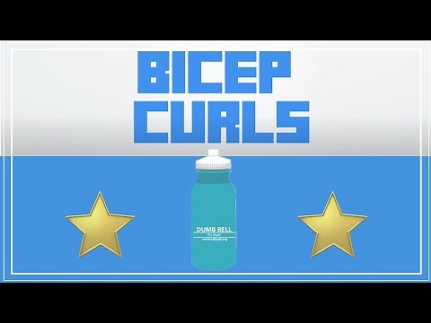 Water Bottle Bicep Curls
