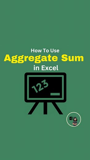 Excel Encyclopedia | Excel coach | How To Use Aggregate Sum in Excel💯 💬 Comment "Free" to get free webinar link 🔗 📩 Save this for later so you don't forget ✨ ✨Follow us on... | Instagram