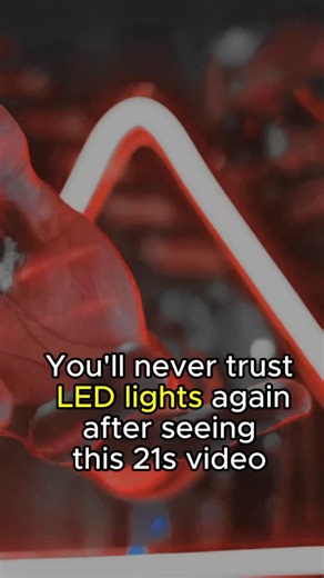 No Hype Invest on Instagram: "Many people do not know that LED lights actually flicker more than 100 times per second. In slow motion, the flicker becomes visible and that hidden strobe effect is why artificial light can trigger headaches and sickness in many people."