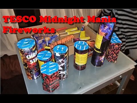 Tesco Cheap Budget Fireworks 2022 for Bonfire Night - Unboxing Midnight Mania box, What's Inside