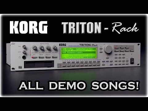 KORG TRITON [RACK SYNTH MODULE] - ALL FACTORY DEMO SONGS! | JFANTASMITA