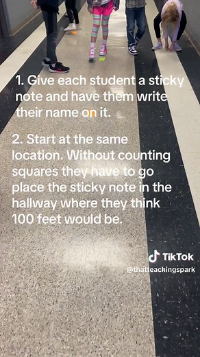Engaging 100th Day of School Activity for Older Kids: Estimating 100 Feet!