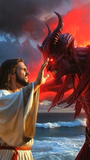 Jesus vs Devil Epic Battle | Good vs Evil Showdown #Shorts #jesus #bible #god #devil #usa #fighting