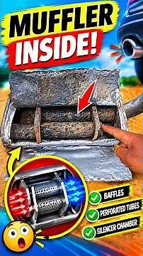 Revealing what is inside your car muffler or silencer