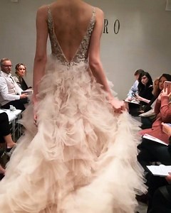 This texture though #lazarosp17 #lazarobridal #jlmcouturevideo #jlmcouture #lazarobridal #style3700 Book your appointment for the trunk show coming up at JLM Couture Boutique on March 24th - 26th! See this stunner and the entire LAZARO collection! Call 424-249-3909 for appointments. Spots are limited. https://www.jlmcouture.com/lazaro/bridal/spring/2017/style-3700 | Lazaro