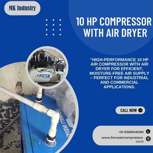 10 HP Air Compressor & Air Dryer