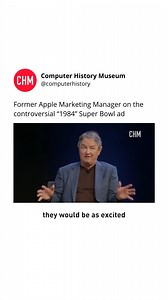 3.2K views · 46 reactions | In a candid moment from a recent CHM event, Mike Murray, former Apple Computer marketing manager, shares an unforgettable board meeting experience before the Super Bowl. It’s the final week to visit "Hello: The Apple Mac at 40," a mini pop-up featuring rare Macintosh prototypes and memorabilia. Hope to see you here.  #SuperBowlAd #AppleHistory #Marketing | Computer History Museum | Facebook