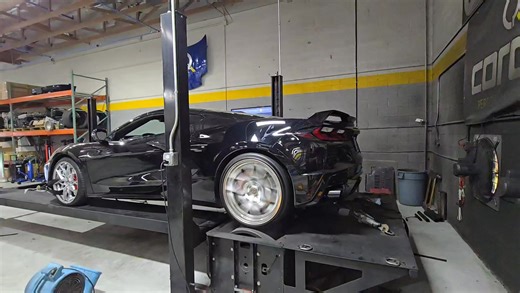 Another C8 turbo car wrapped up. This one received our in house twin turbo kit, our high flow cats, & a mighty mouse catch can. This setup on 6 lbs takes these to the oem fuel system safe limit and what 91 octane will support without a cam or higher octane fuel. There is no easier way to gain 180 to the tires like this one did and on top of that give you the incredible sound of turbos. Using xona turbos & our billet intercooler we believe this is one of highest quality kits out there. Standard x