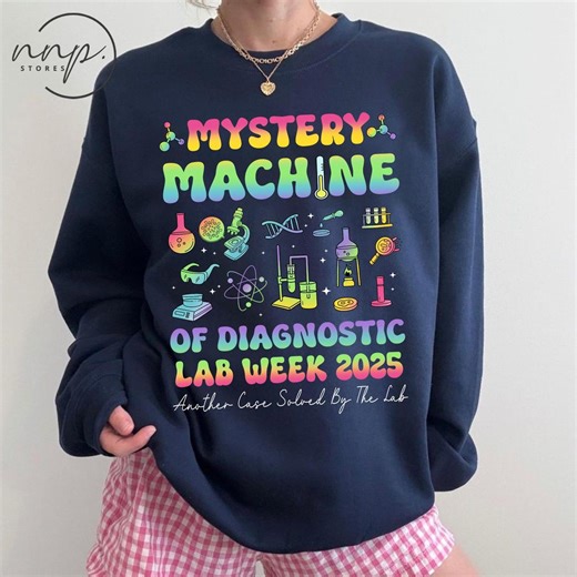Comfort Colors® Lab Week 2026 T-shirt, Mystery Machine of Diagnosis Shirt, Labor Team Hoodie Labor Assistent, Phlebotomist Sweatshirt, Med Lab - Etsy.de