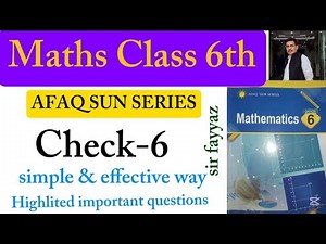 Maths Class 6th | Check 6 | Unit 6 | exercise 6 | Linear expression and equations | grade 6