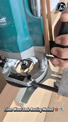Perfect Router Groove Cutting Guide 🔧✨ #Woodworking #DIY #Router