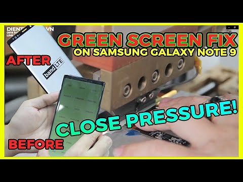 Green Screen On Samsung Galaxy Note 9 | Fix green screen status on samsung galaxy