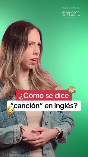 ¿Cómo se dice “canción” en inglés?
