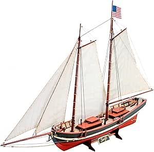 Artesanía Latina Wooden Ship Model Kit – US Pilot Boat, Swift– Model 22110-N, 1:50 Scale – Models to Assemble – Initiation Level