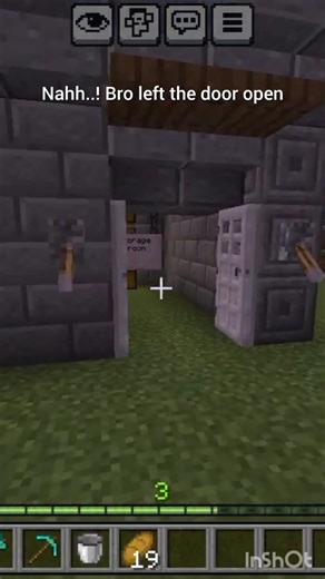 😭Why bro left the door open #minecraft#shorts
