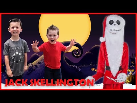Gemmy Jack Skellington Sandy Claws Christmas Animatronic | Unbox and Setup Santa Jack Animatronic
