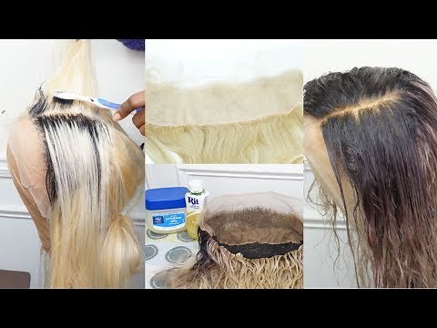 NO STAINS!! NO BLEEDING!! | DYE YOUR FRONTAL ANY COLOR + TINT YOUR LACE | PART 2 | FT AMOUR WIGS