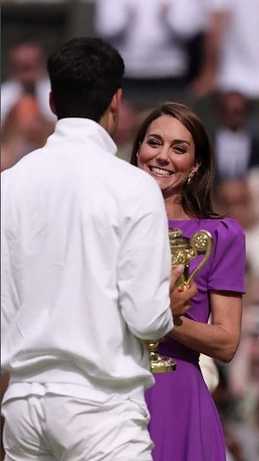 The royal seal of approval 🏆 #wimbledon #shorts #tennis